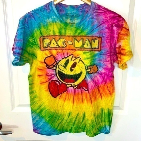 PAC-MAN | Vintage PAC-MAN Tie-Dye Shirt Size Small - Picture 1 of 5